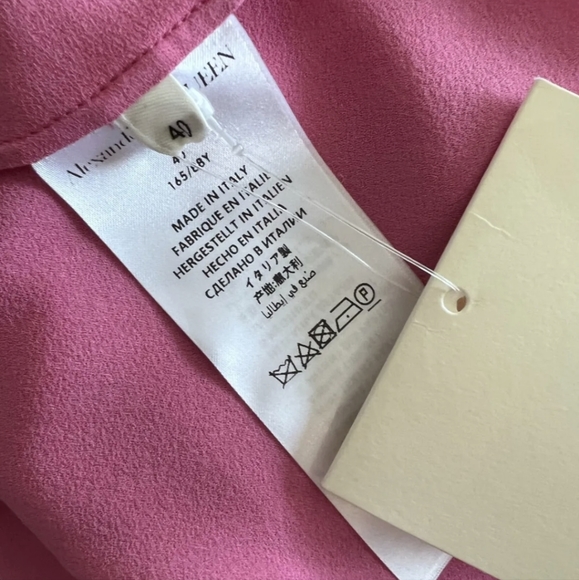 Alexander McQueen Silk Blouse 👚 IT Size 40/ US 4 - Picture 8 of 9